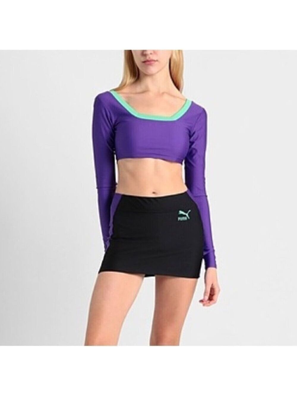 NWT PUMA X DUA LIPAColour Block Long Sleeve Top size M